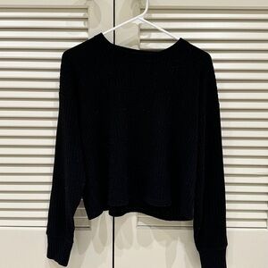 Aritzia Wilfred Black Sweater Knit Top